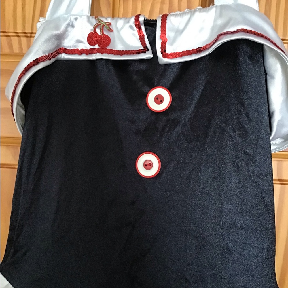PIN UP ROCKABILLY CHERRY SAILOR COSTUME SZ M HALLOWEEN DANCE DRESS UP - Picture 3 of 11
